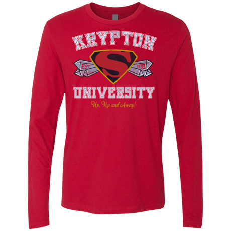 T-Shirts Red / Small Krypton University Men's Premium Long Sleeve