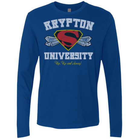 T-Shirts Royal / Small Krypton University Men's Premium Long Sleeve