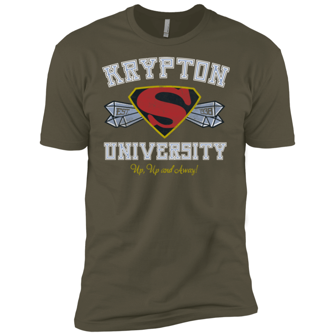 T-Shirts Military Green / X-Small Krypton University Men's Premium T-Shirt