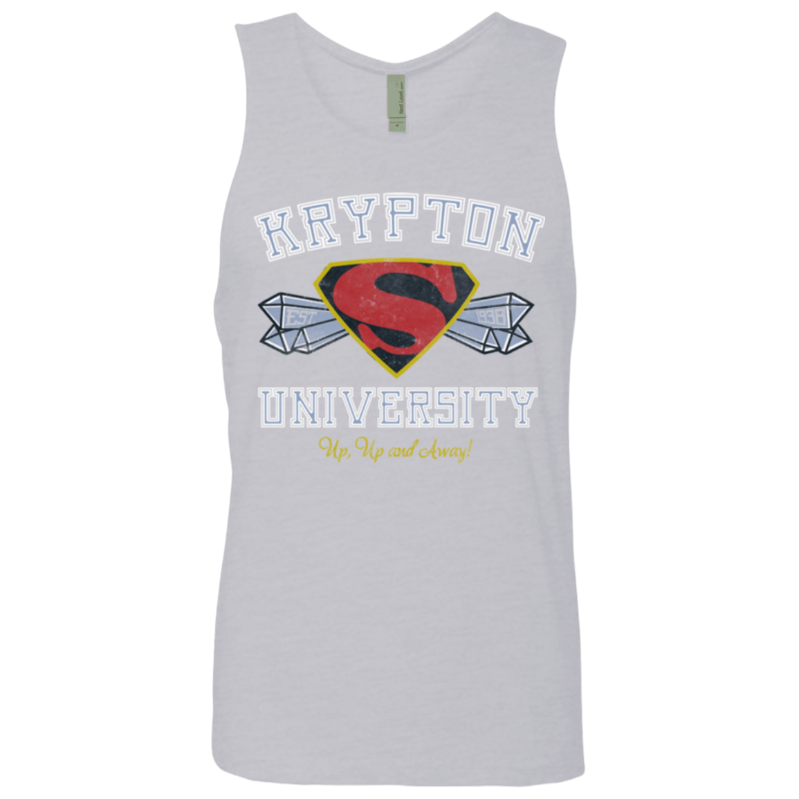 T-Shirts Heather Grey / Small Krypton University Men's Premium Tank Top
