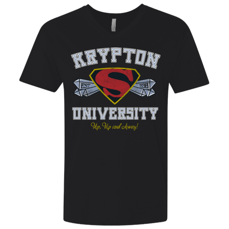 T-Shirts Black / X-Small Krypton University Men's Premium V-Neck
