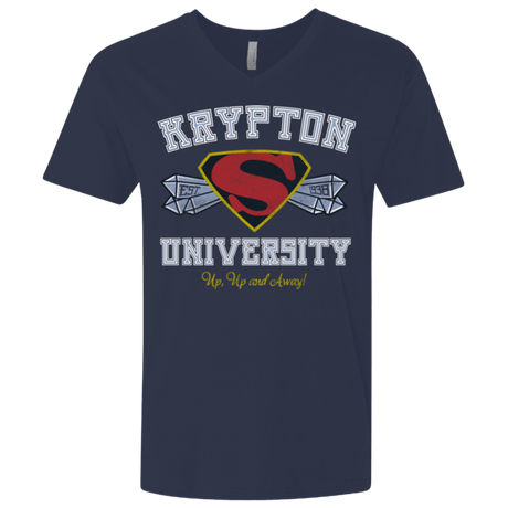 T-Shirts Midnight Navy / X-Small Krypton University Men's Premium V-Neck