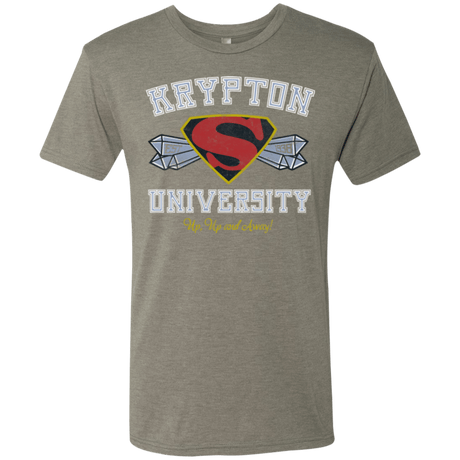 T-Shirts Venetian Grey / Small Krypton University Men's Triblend T-Shirt