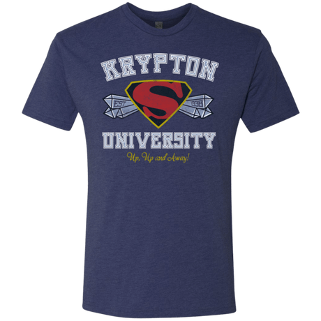 T-Shirts Vintage Navy / Small Krypton University Men's Triblend T-Shirt