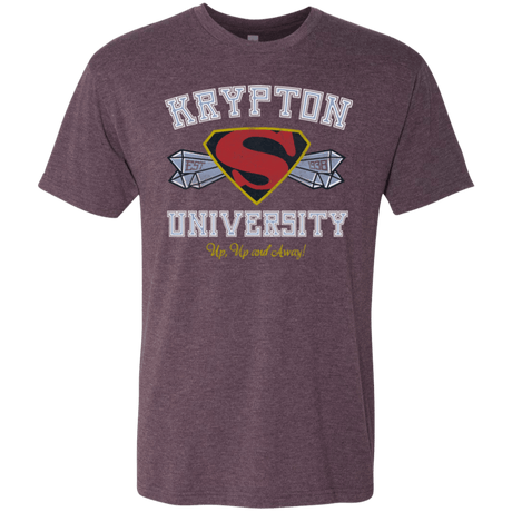 T-Shirts Vintage Purple / Small Krypton University Men's Triblend T-Shirt