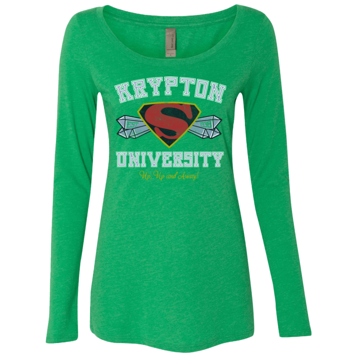 T-Shirts Envy / Small Krypton University Women's Triblend Long Sleeve Shirt