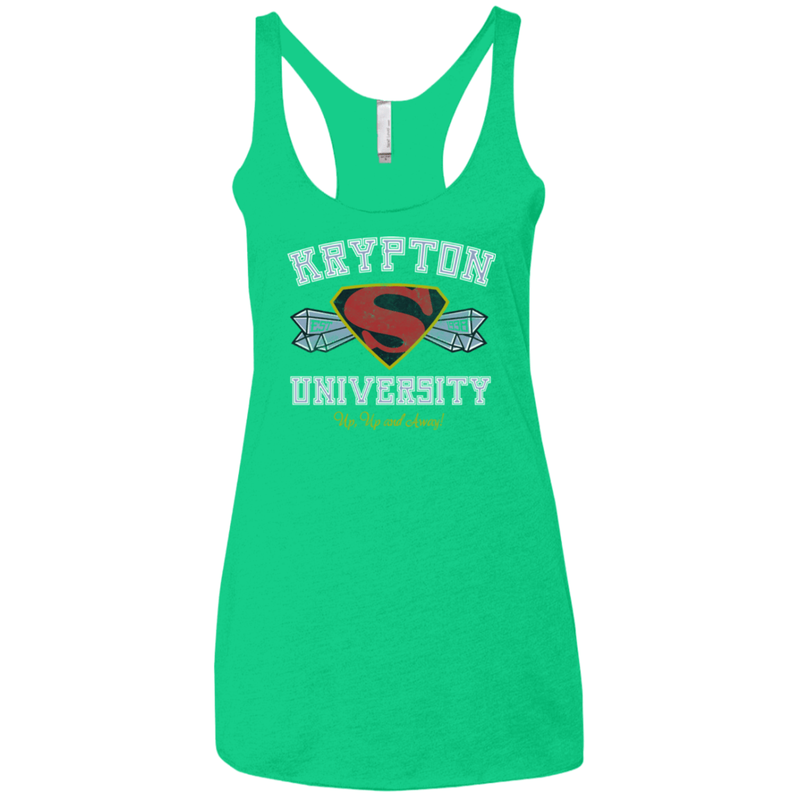 T-Shirts Envy / X-Small Krypton University Women's Triblend Racerback Tank