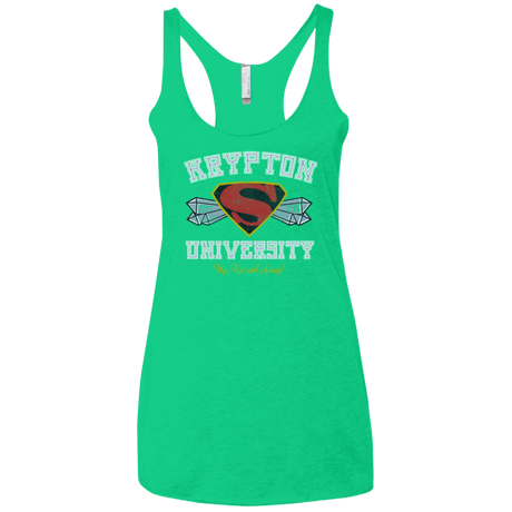 T-Shirts Envy / X-Small Krypton University Women's Triblend Racerback Tank