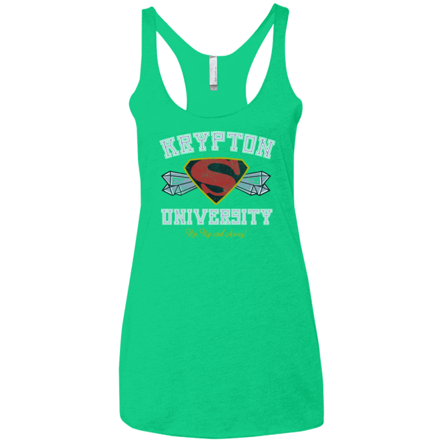 T-Shirts Envy / X-Small Krypton University Women's Triblend Racerback Tank