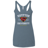 T-Shirts Indigo / X-Small Krypton University Women's Triblend Racerback Tank