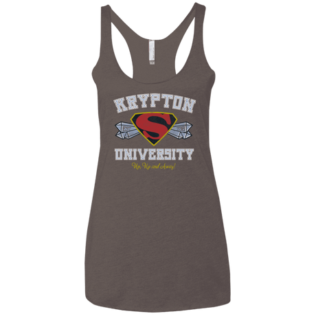 T-Shirts Macchiato / X-Small Krypton University Women's Triblend Racerback Tank