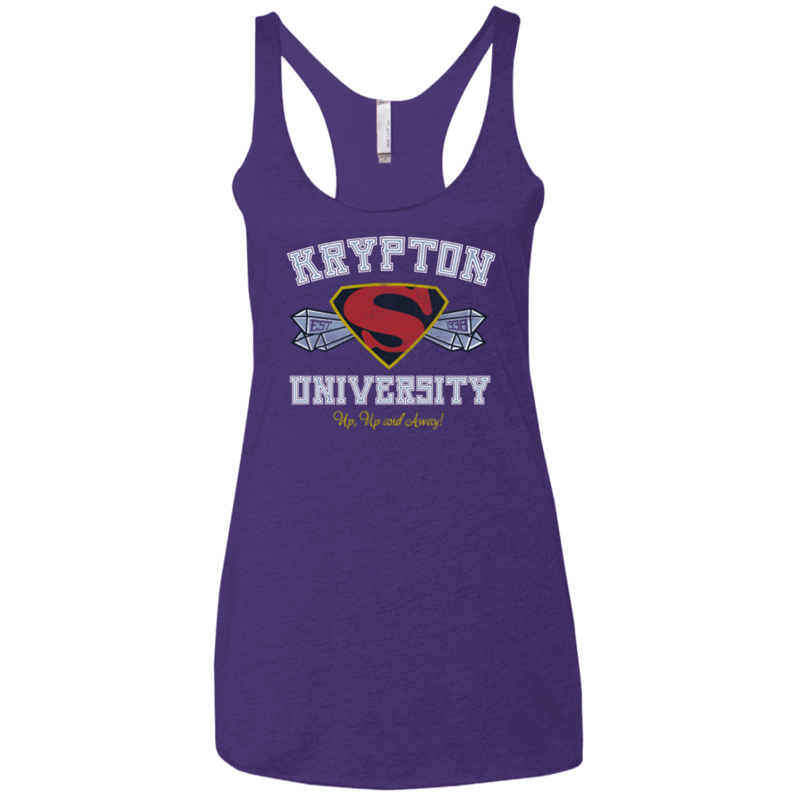 T-Shirts Purple / X-Small Krypton University Women's Triblend Racerback Tank