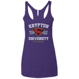 T-Shirts Purple / X-Small Krypton University Women's Triblend Racerback Tank