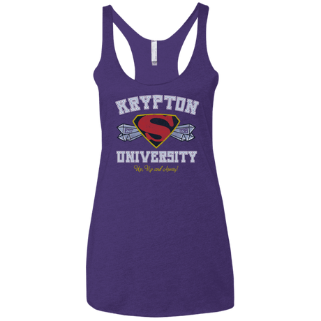 T-Shirts Purple / X-Small Krypton University Women's Triblend Racerback Tank