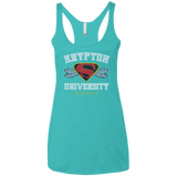 T-Shirts Tahiti Blue / X-Small Krypton University Women's Triblend Racerback Tank