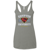 T-Shirts Venetian Grey / X-Small Krypton University Women's Triblend Racerback Tank