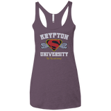 T-Shirts Vintage Purple / X-Small Krypton University Women's Triblend Racerback Tank