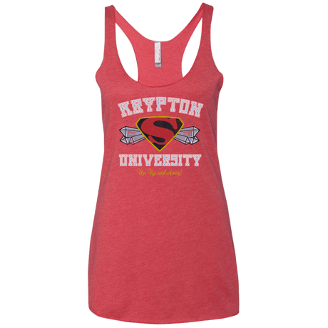 T-Shirts Vintage Red / X-Small Krypton University Women's Triblend Racerback Tank