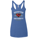 T-Shirts Vintage Royal / X-Small Krypton University Women's Triblend Racerback Tank