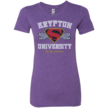 T-Shirts Purple Rush / Small Krypton University Women's Triblend T-Shirt