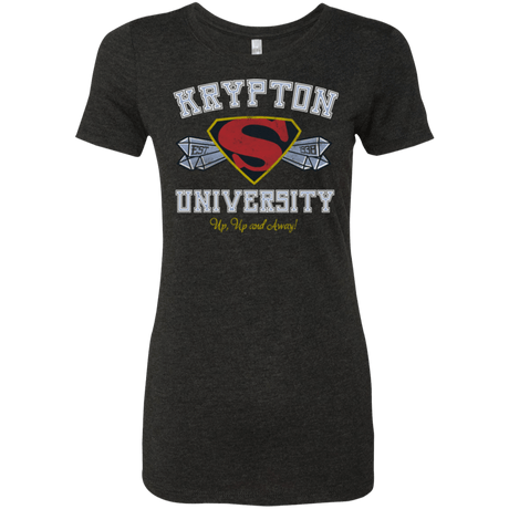 T-Shirts Vintage Black / Small Krypton University Women's Triblend T-Shirt