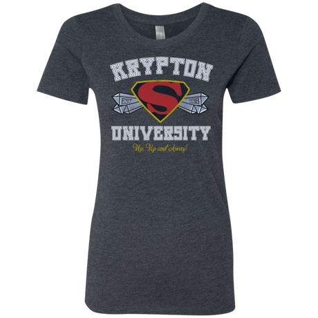 T-Shirts Vintage Navy / Small Krypton University Women's Triblend T-Shirt
