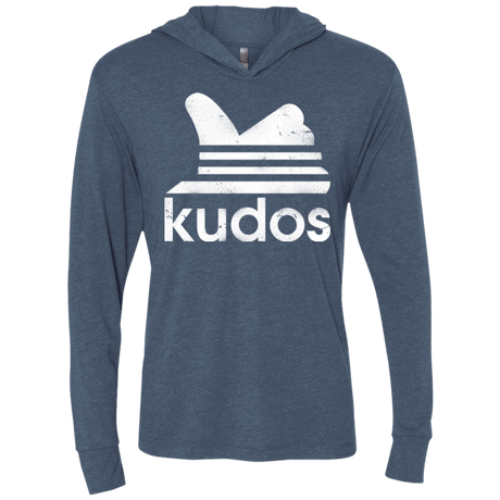 T-Shirts Indigo / X-Small Kudos Triblend Long Sleeve Hoodie Tee