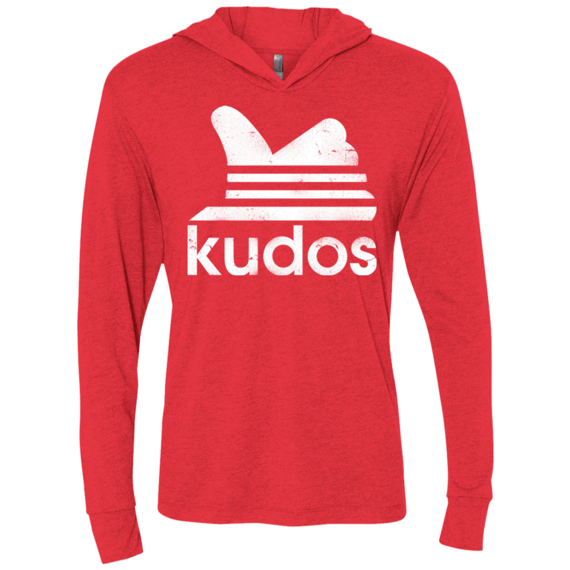 T-Shirts Vintage Red / X-Small Kudos Triblend Long Sleeve Hoodie Tee