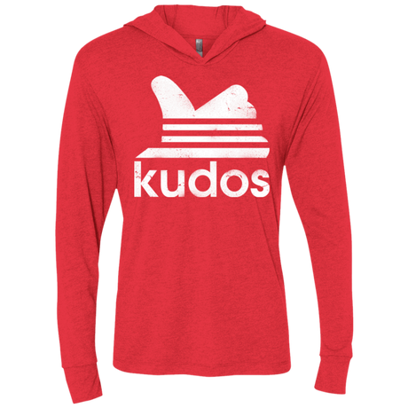 T-Shirts Vintage Red / X-Small Kudos Triblend Long Sleeve Hoodie Tee