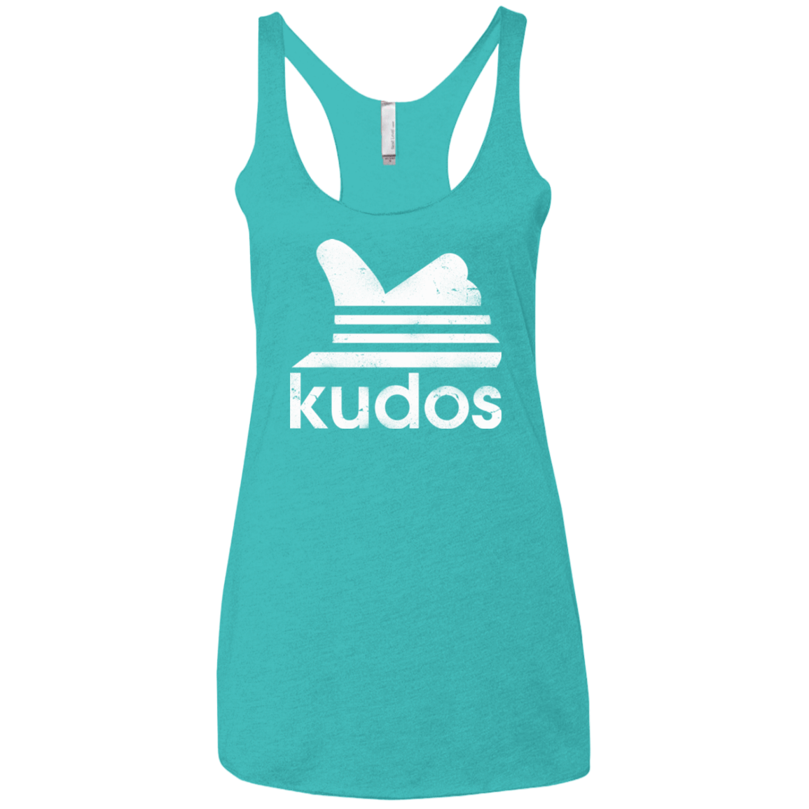 T-Shirts Tahiti Blue / X-Small Kudos Women's Triblend Racerback Tank