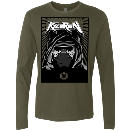 T-Shirts Military Green / S Kylo Rock Men's Premium Long Sleeve