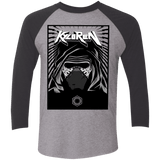 T-Shirts Premium Heather/Vintage Black / X-Small Kylo Rock Men's Triblend 3/4 Sleeve
