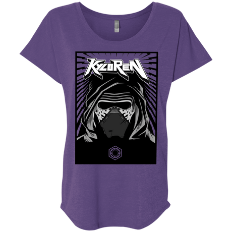 T-Shirts Purple Rush / X-Small Kylo Rock Triblend Dolman Sleeve