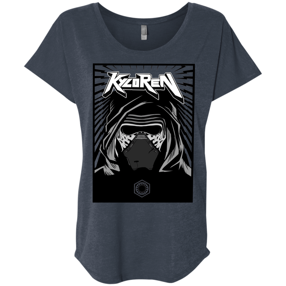 T-Shirts Vintage Navy / X-Small Kylo Rock Triblend Dolman Sleeve