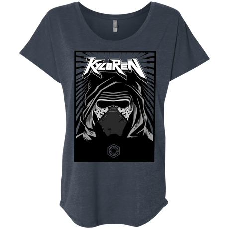 T-Shirts Vintage Navy / X-Small Kylo Rock Triblend Dolman Sleeve