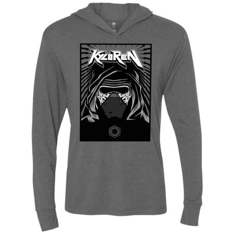 T-Shirts Premium Heather / X-Small Kylo Rock Triblend Long Sleeve Hoodie Tee