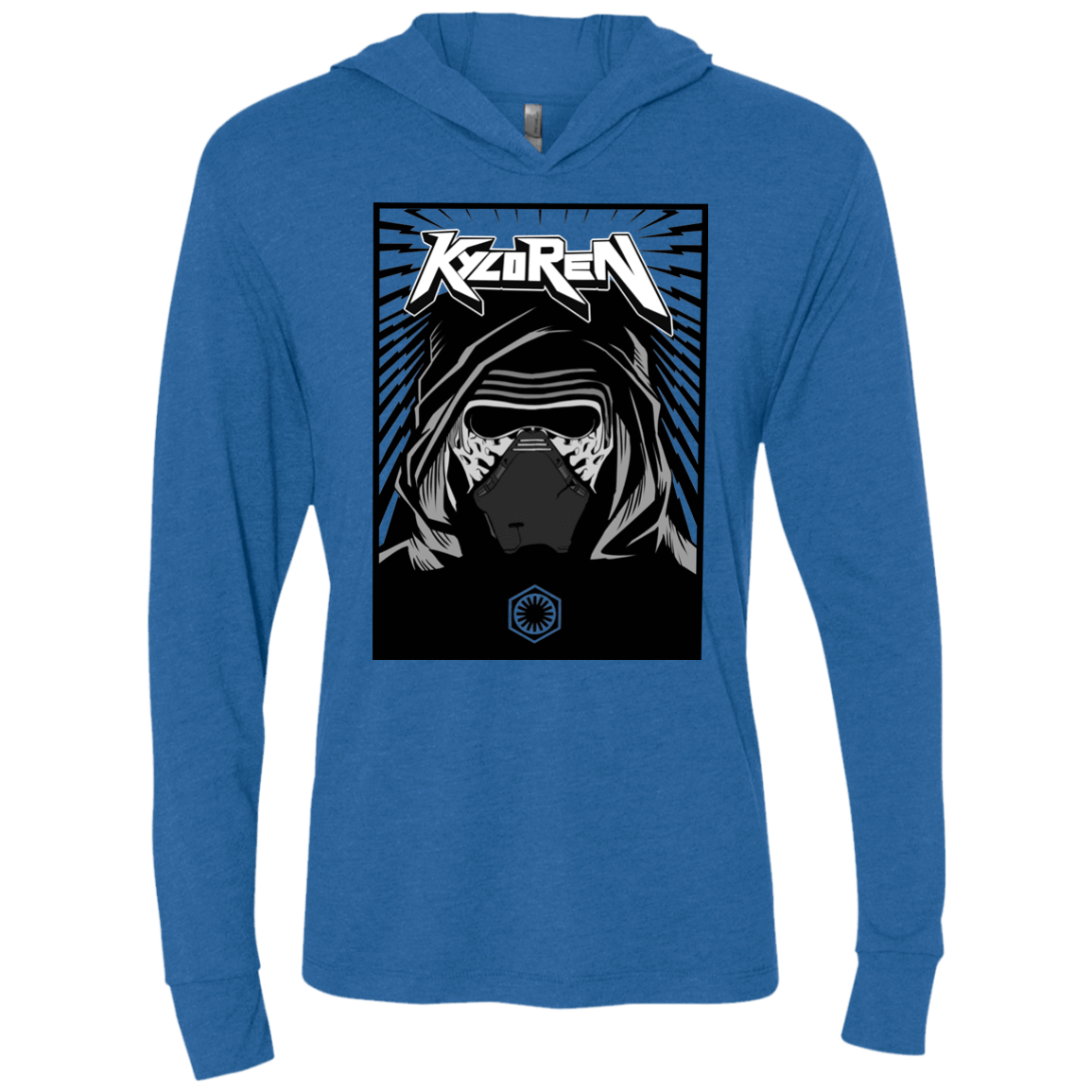 T-Shirts Vintage Royal / X-Small Kylo Rock Triblend Long Sleeve Hoodie Tee