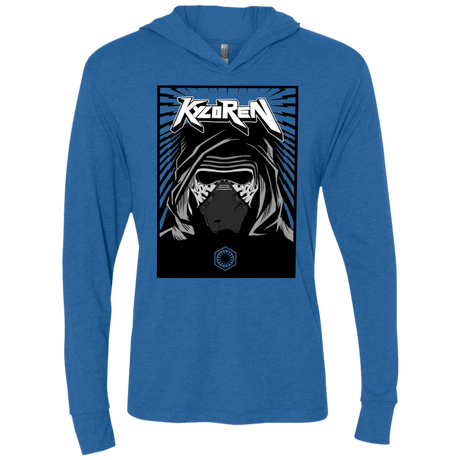 T-Shirts Vintage Royal / X-Small Kylo Rock Triblend Long Sleeve Hoodie Tee