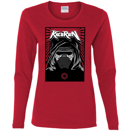 T-Shirts Red / S Kylo Rock Women's Long Sleeve T-Shirt