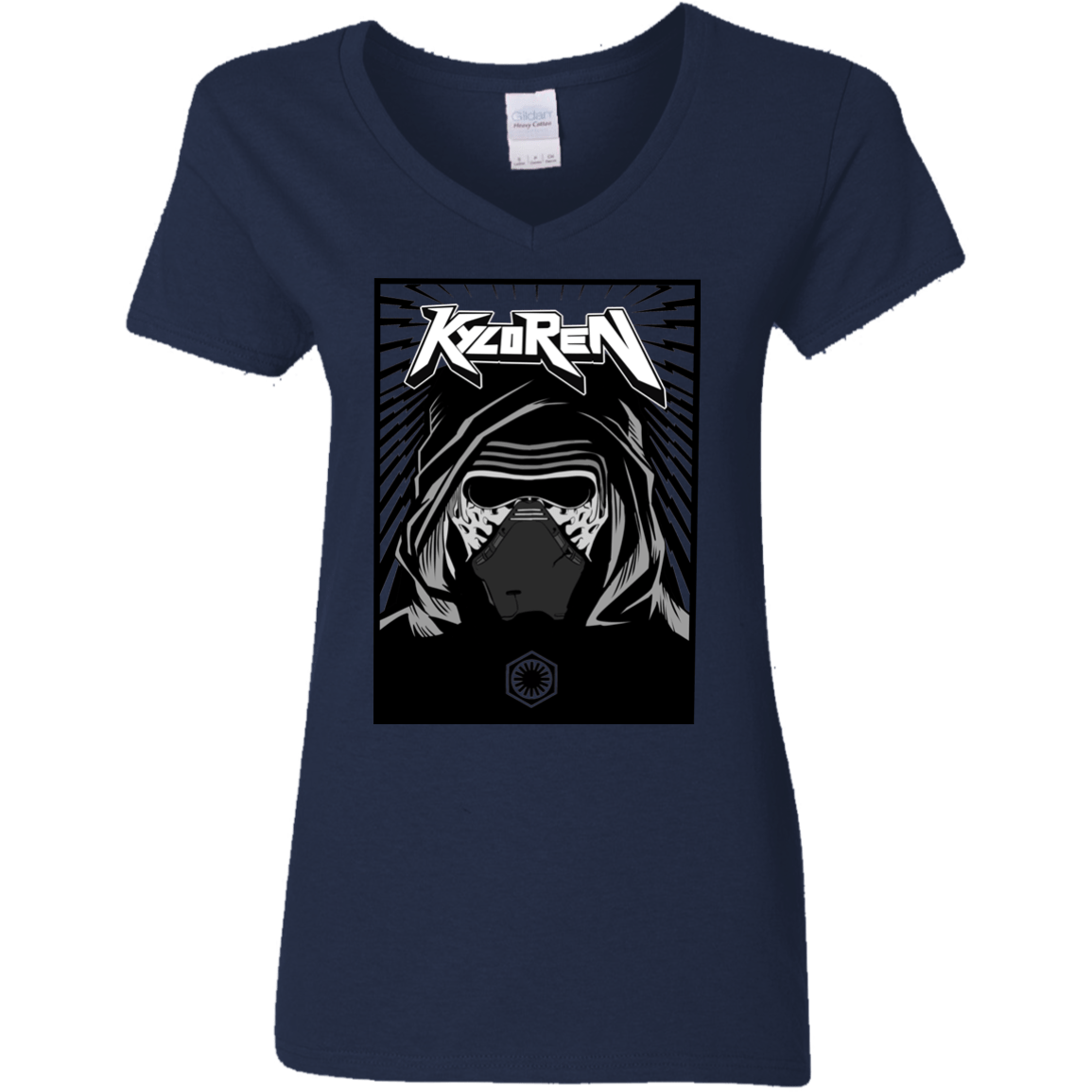 T-Shirts Navy / S Kylo Rock Women's V-Neck T-Shirt