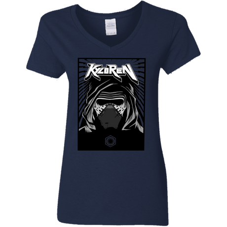 T-Shirts Navy / S Kylo Rock Women's V-Neck T-Shirt