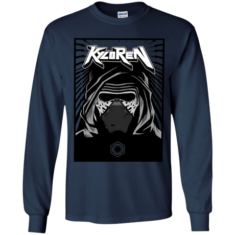 T-Shirts Navy / YS Kylo Rock Youth Long Sleeve T-Shirt