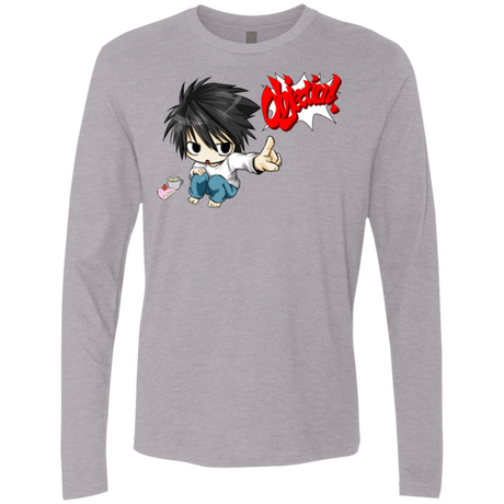 T-Shirts Heather Grey / Small L Objection! Men's Premium Long Sleeve