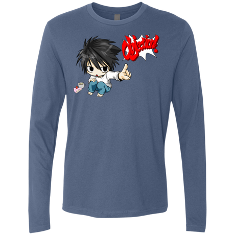 T-Shirts Indigo / Small L Objection! Men's Premium Long Sleeve