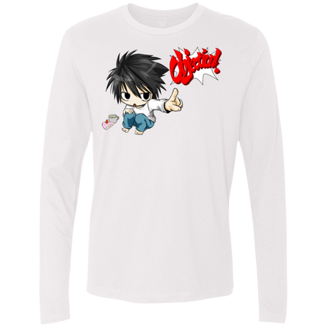 T-Shirts White / Small L Objection! Men's Premium Long Sleeve