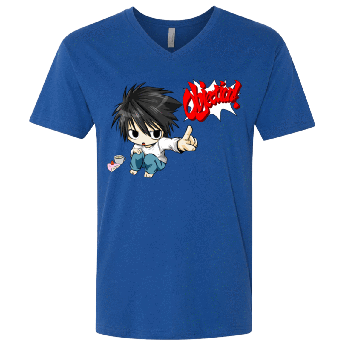 T-Shirts Royal / X-Small L Objection! Men's Premium V-Neck