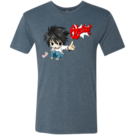 T-Shirts Indigo / Small L Objection! Men's Triblend T-Shirt