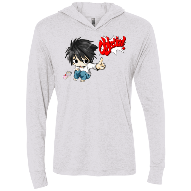 T-Shirts Heather White / X-Small L Objection! Triblend Long Sleeve Hoodie Tee