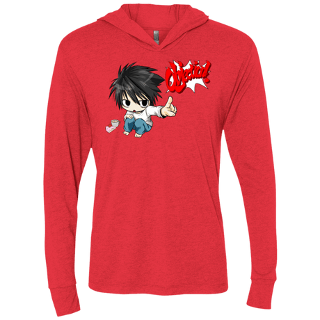 T-Shirts Vintage Red / X-Small L Objection! Triblend Long Sleeve Hoodie Tee