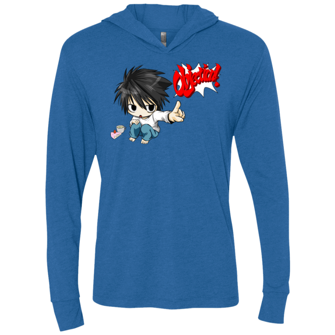 T-Shirts Vintage Royal / X-Small L Objection! Triblend Long Sleeve Hoodie Tee